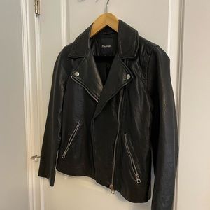Madewell Washed Leather Motorcyle Jacket